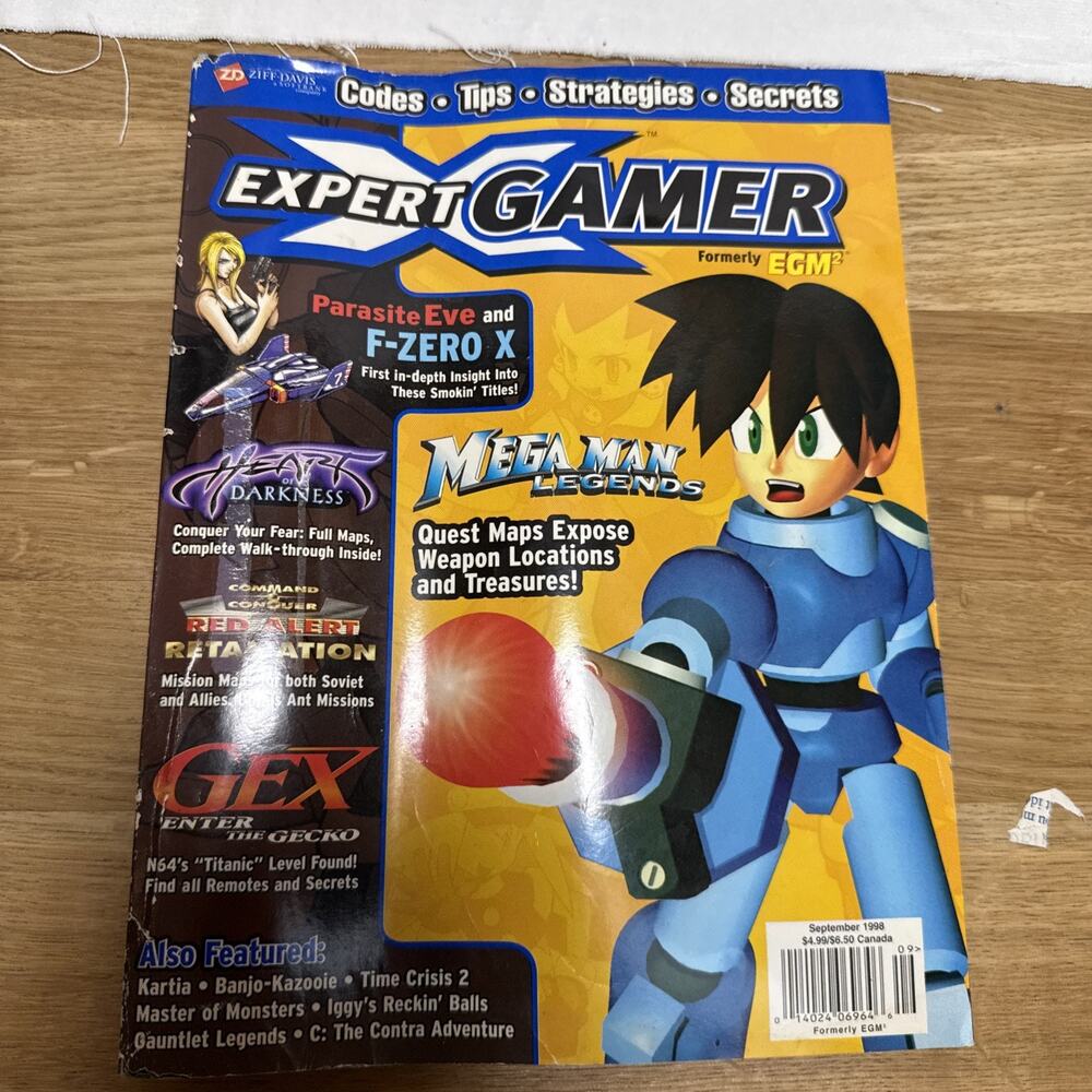 Expert Gamer Magazine #51 September 1998 Good Condition.